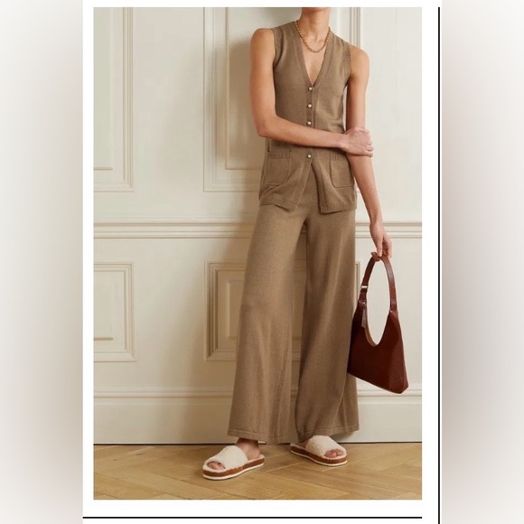 NWOT STAUD Mitchell cotton & wool blend pant, size XS - Picture 3 of 8